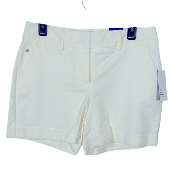 Apt. 9 Mid Rise White Shorts Size 10 NWT - Picture 1 of 9